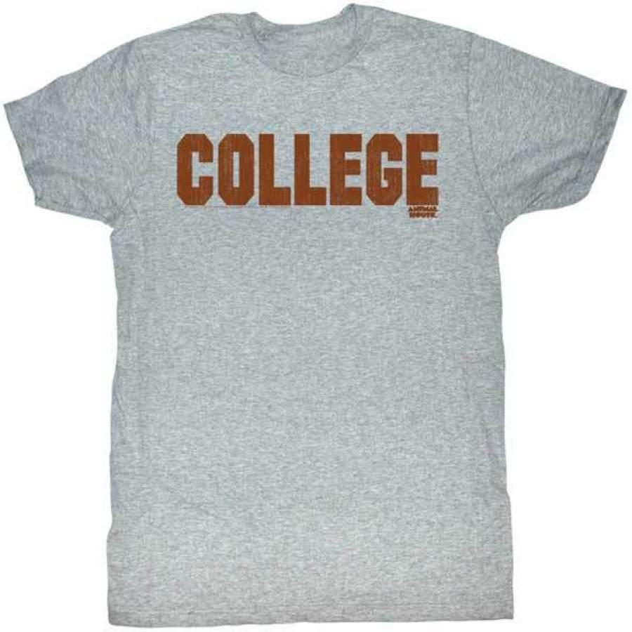 ANIMAL HOUSE-CLG ORANGE-GRAY HEATHER ADULT S/S T-SHIRT