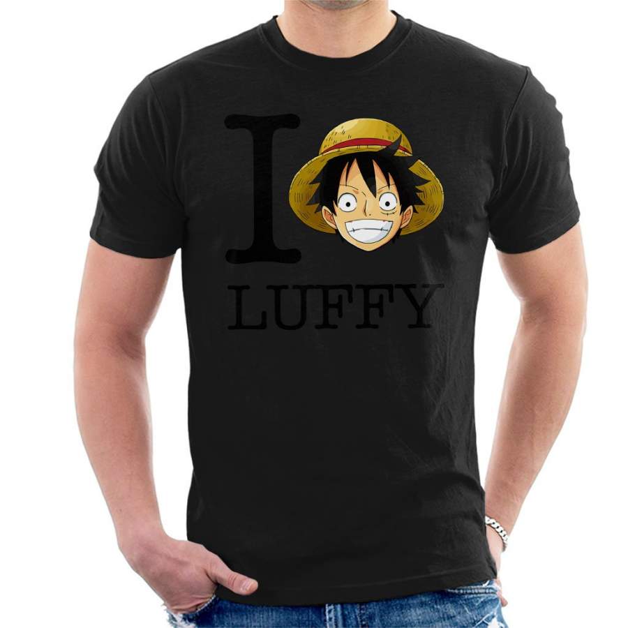 I Heart Monkey D Luffy One Piece Men’s T-shirt