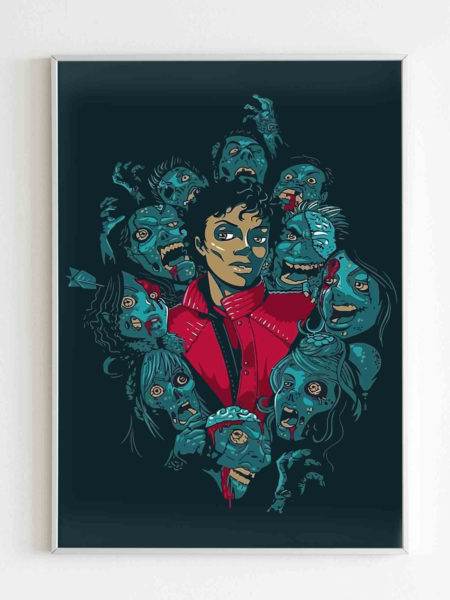 Thriller Michael Jackson Zombie Poster