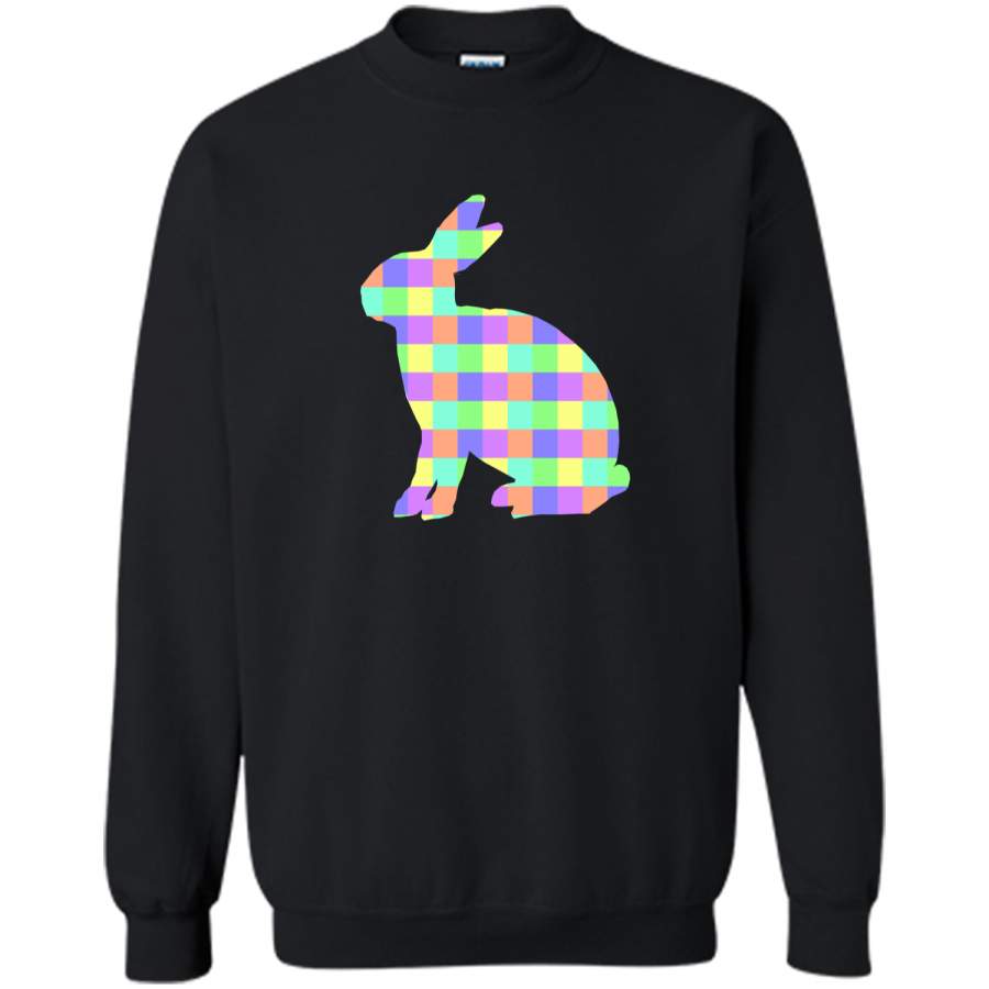 Cute Easter Rabbit Pastel Bunny Tee Shirt for Kids Printed Crewneck Pullover Sweatshirt 8 oz