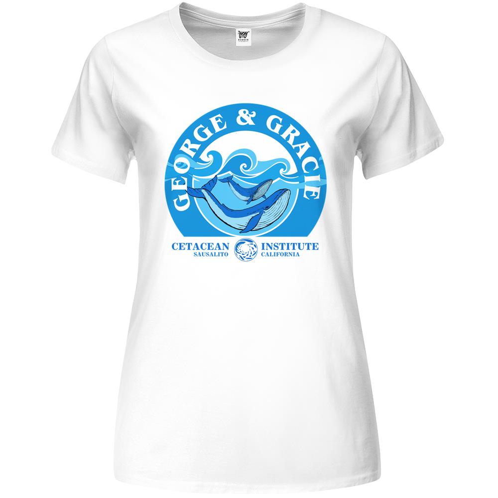 George And Gracie (Cetacean Institute) Inspired By Star Trek Iv The Voyage Home Premium Womens T Shirts