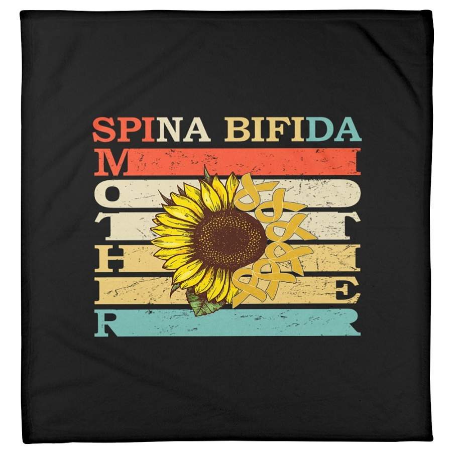 Spina Bifida Mother Art Colorful Design Great Gift For Mother Fleece Blanket