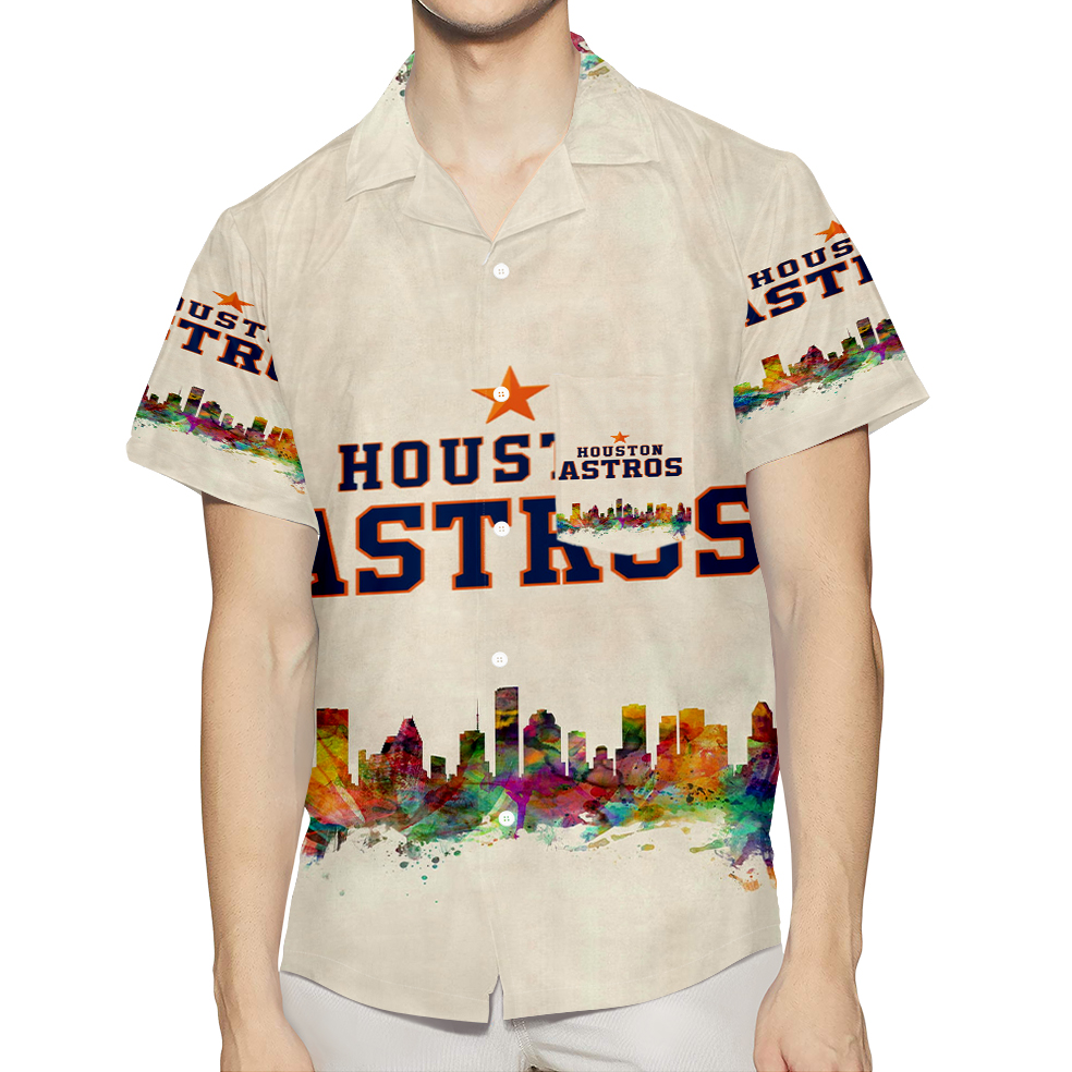 Houston Astros City Colorful 3D All Over Print Summer Beach Hawaiian Shirt With Pocket