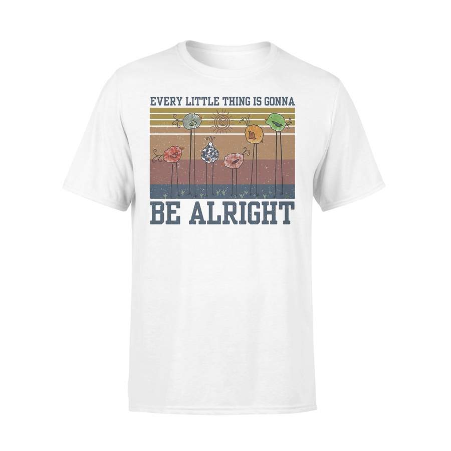 Birds Every Little Thing Is Gonna Be Alright Vintage T-shirt