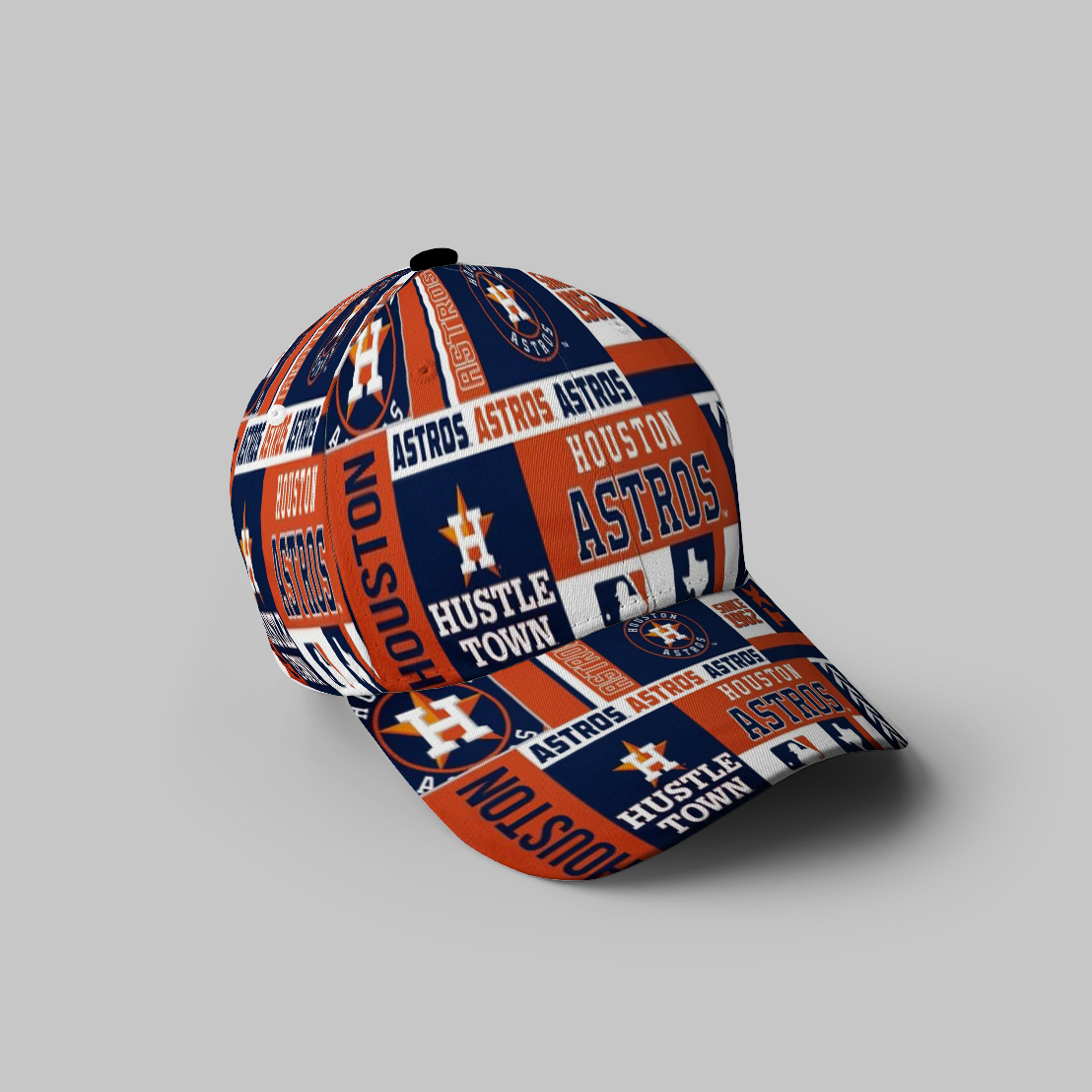 Houston Astros Emblem V5 3D Printing Baseball Cap Classic Hat