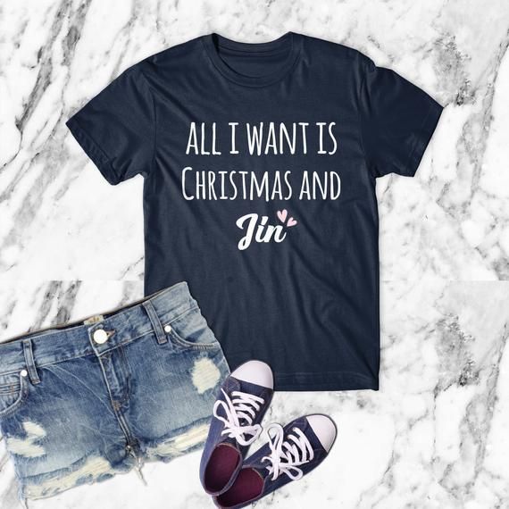 All I Want Is Christmas And Jin Shirt Jin Shirt Bts Bangtan Boys Fans Funny Saying Christmas Gift Shirt For Man Woman Shirt