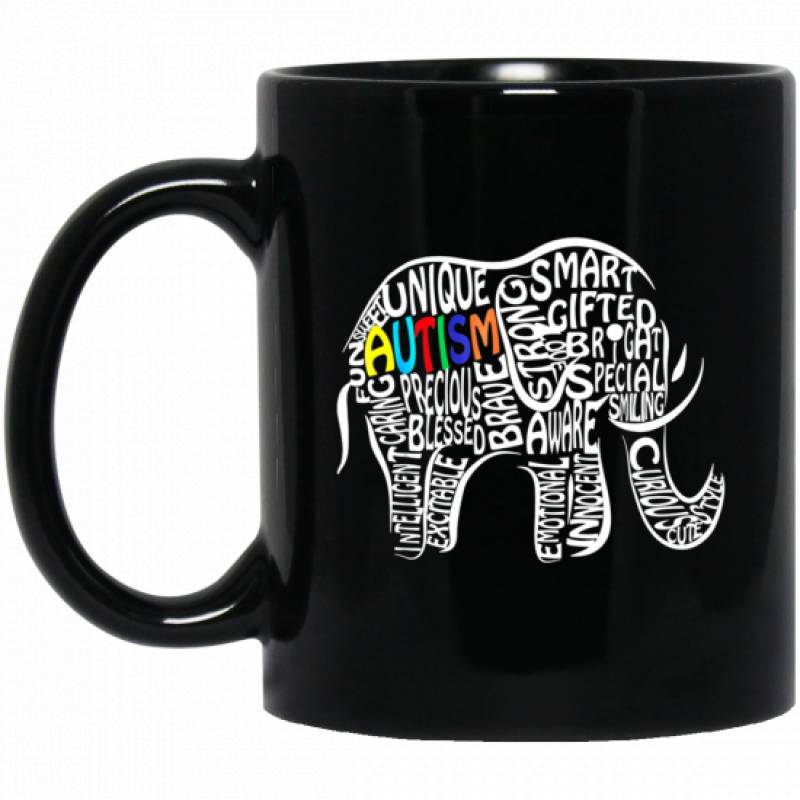 Autism Awareness Elephant 11 oz Mug