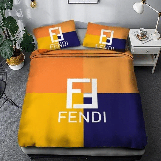 Fendi Bedding Sets Duvet Cover Bedroom Luxury Brand Quilt Bedding Set