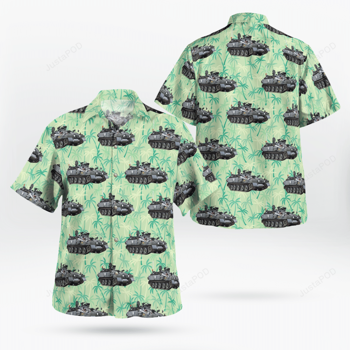 British Army Spartan Armoured Personnel Carrier Hawaii Shirt Ha100957