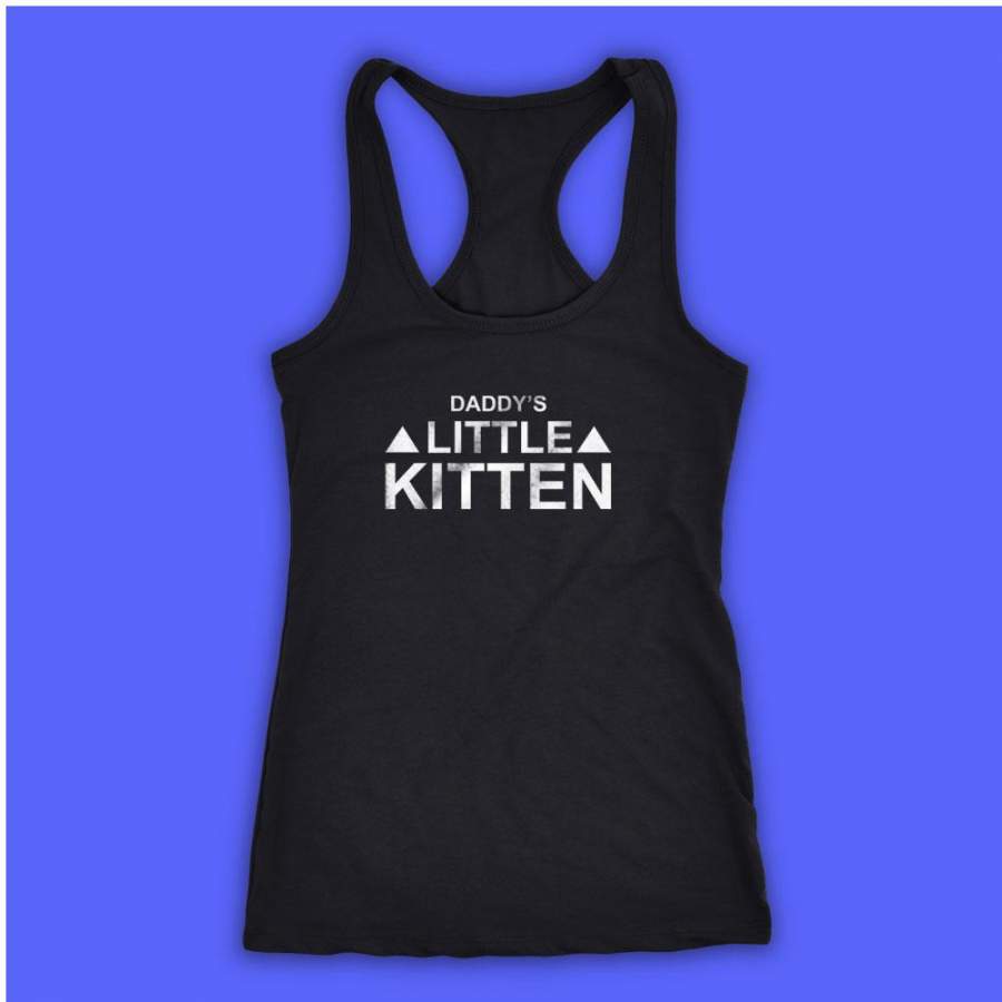 Daddy’S Little Kitten Women’S Tank Top Racerback