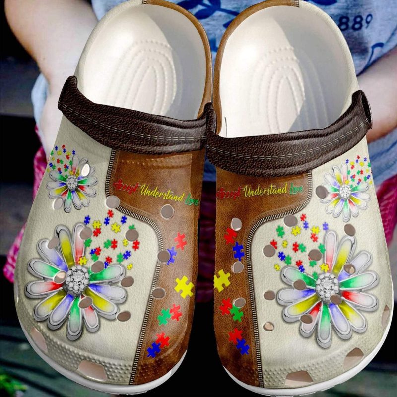 Accept Understand Love Autism Awareness Shoes – Sunflower Puzzle Custom Shoe Birthday Gifts For Men Women