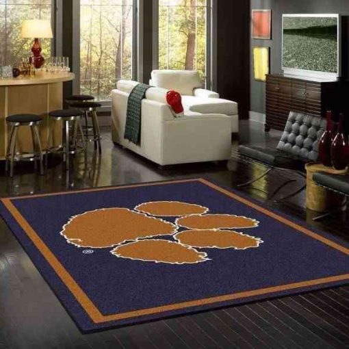 Clemson Tigers Area Sku 122 Area Rug Living Room Rug Home Decor Carpets