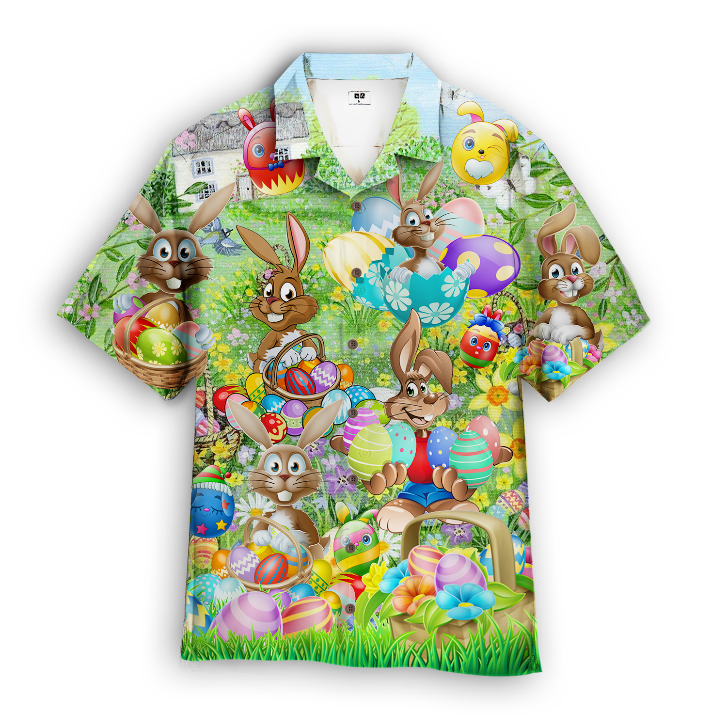 Bunny Enjoy Easter Day Aloha Hawaiian Shirts | For Men & Women | Wt1637