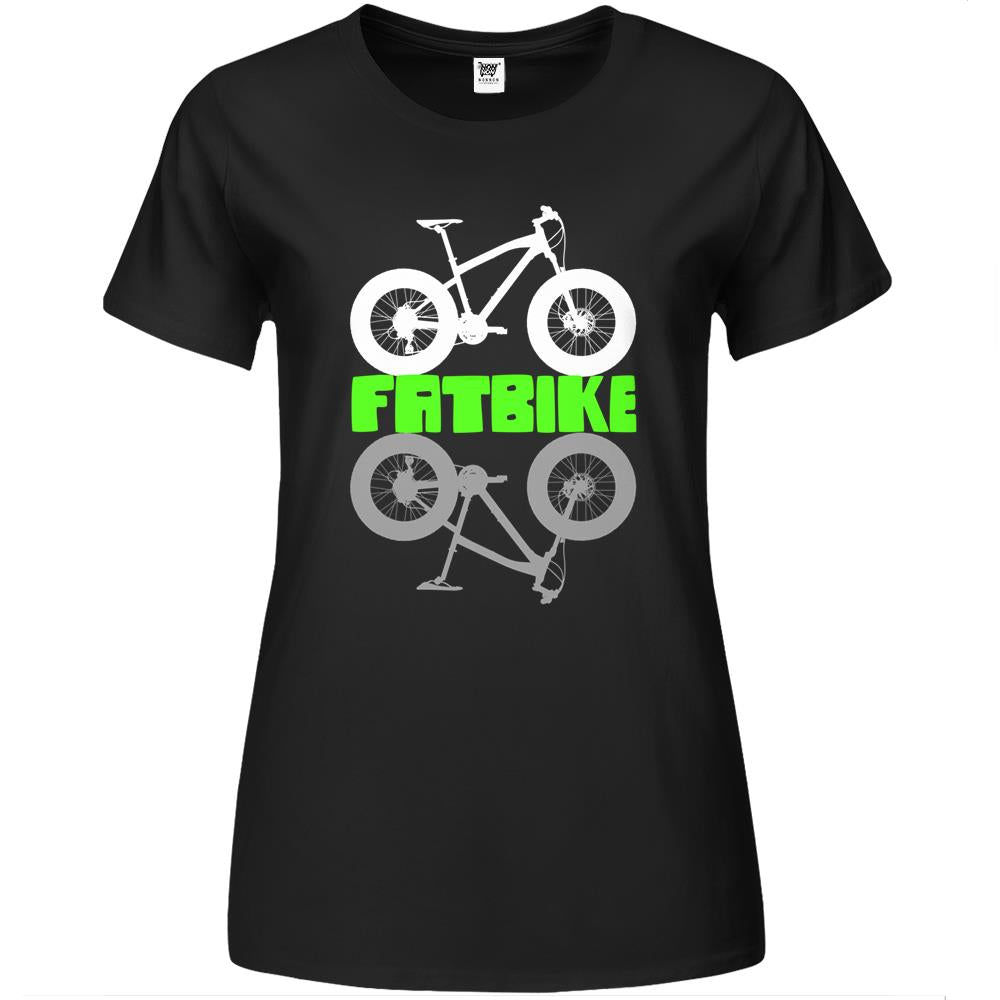 Fatbike Shirt Funny, Mountain Bike Lovers, Cycling Fat Bike Premium Womens Tshirts