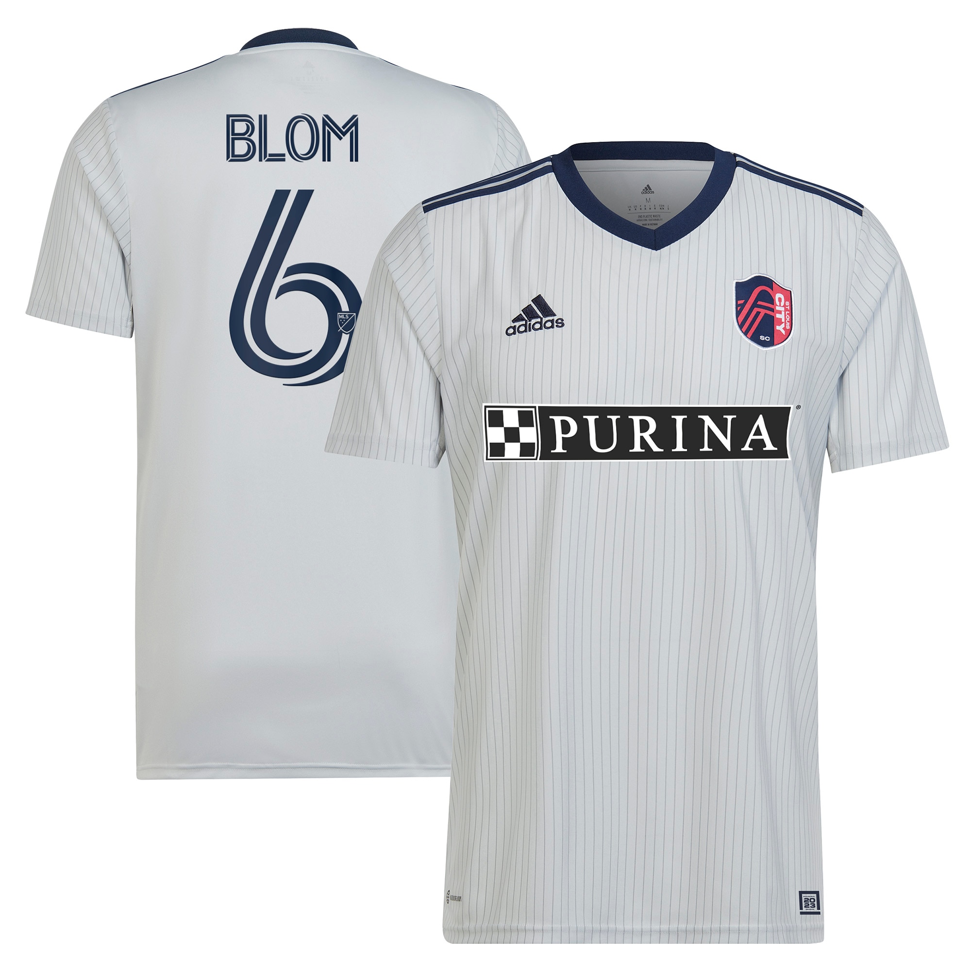 Njabulo Blom St. Louis City SC 2023 The Spirit Kit Replica Jersey – Gray