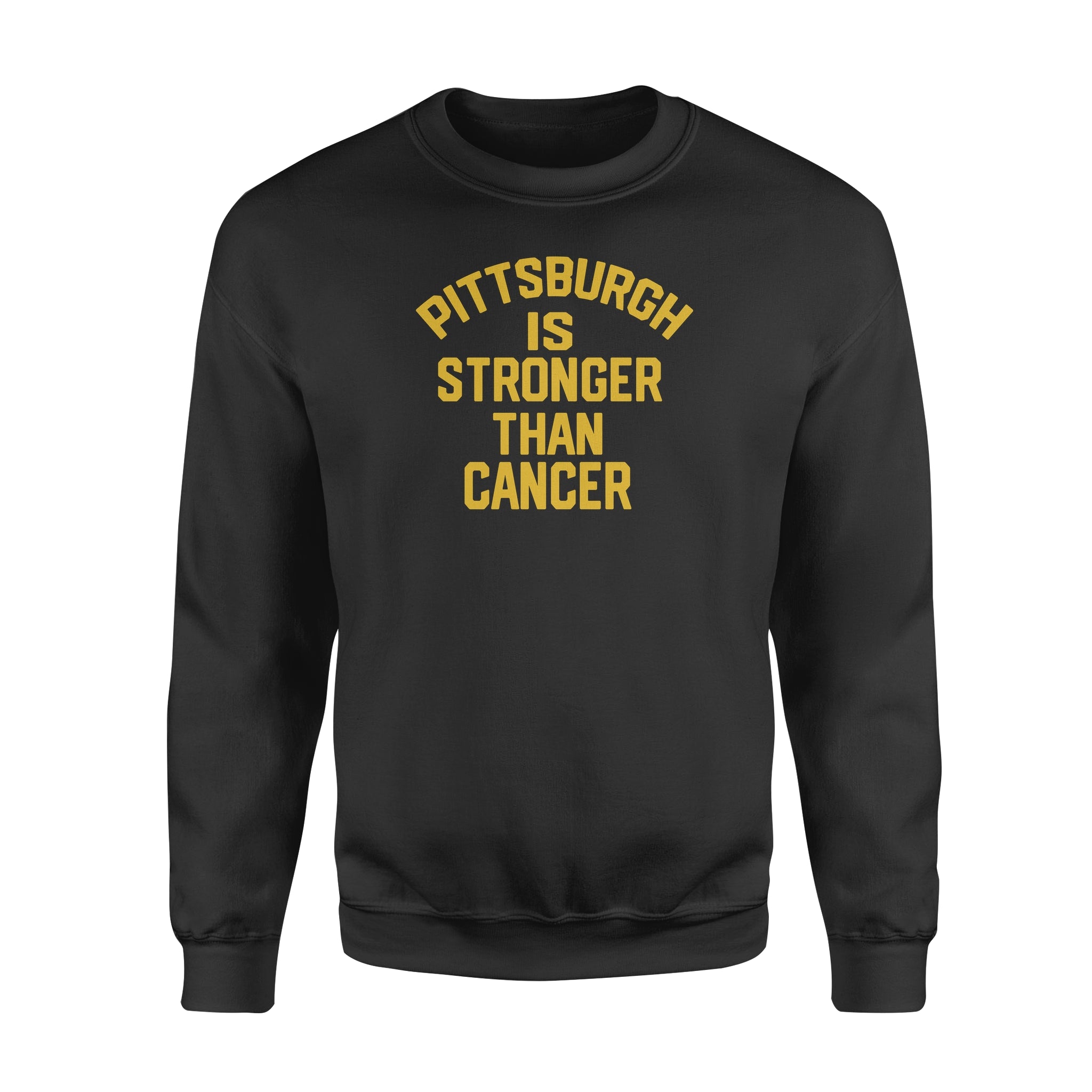 Pittsburgh Is Stronger Than Cancer – Premium Crew Neck Sweatshirt