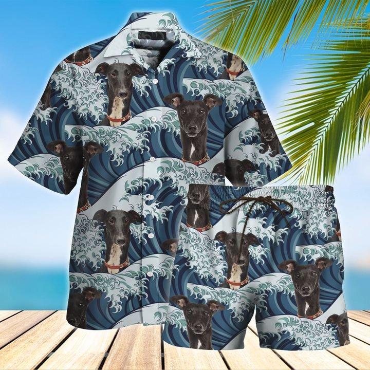 Greyhound All Over Printed Hawaii Shirt And Short Ha78773