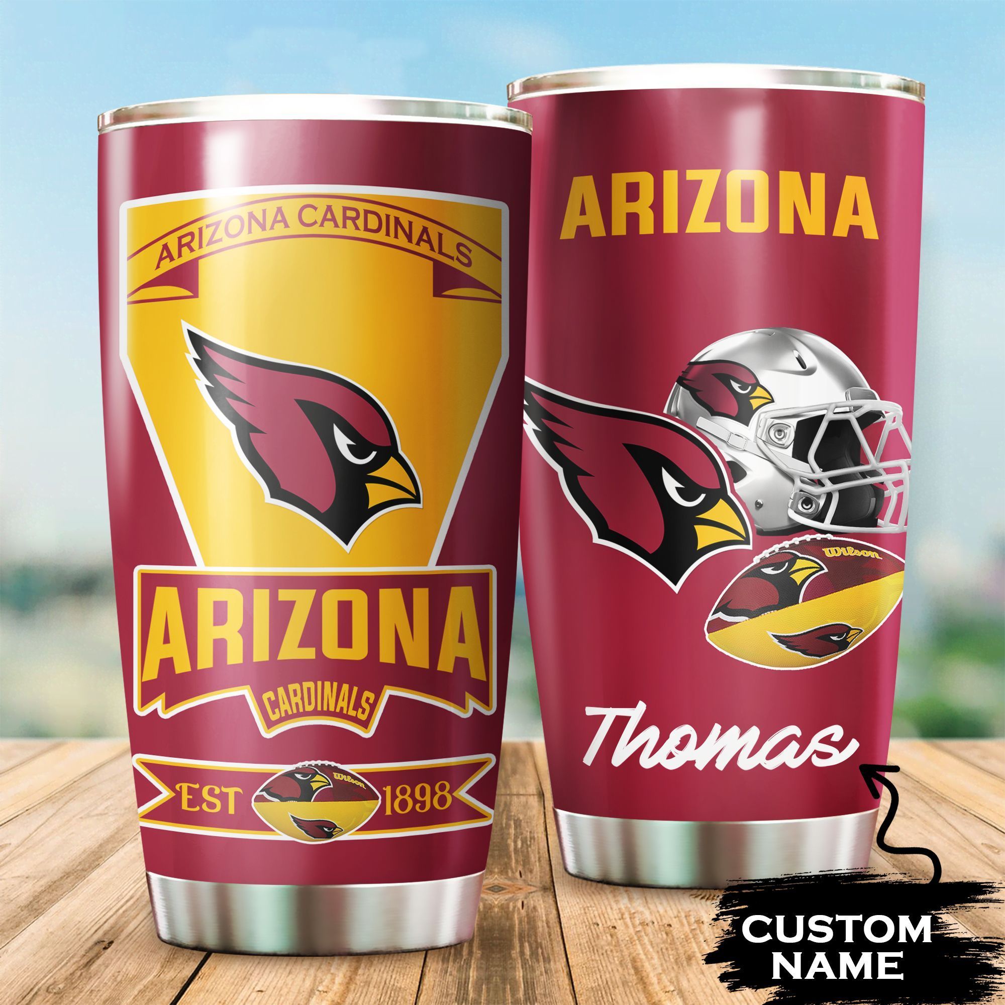 Arizona Cardinals Custom Tumbler 127 L1BTH0144