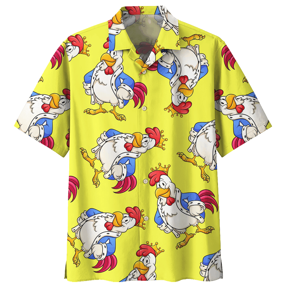 Chicken Yellow Amazing Design Unisex Hawaii Shirt For Men And Women Ha102597