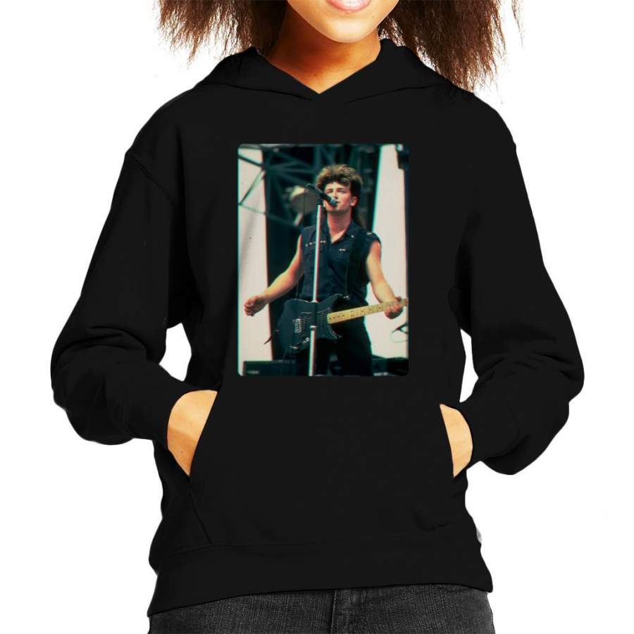 TV Times Bono Of U2 Guitar 3D Effect Kid’s Hooded Sweatshirt