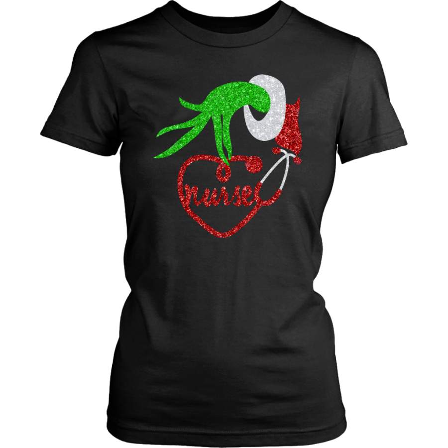 Nurse Grinch Hand Holding Stethoscope Christmas Sweatshirt, Christmas Shirt, Nurse Shirt