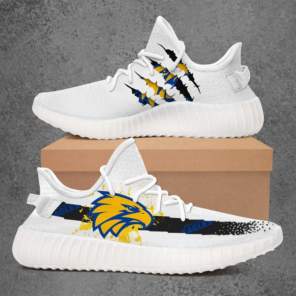 West Coast Eagles Usl League Yeezy Customize Sneakers Sport Teams Top Branding Trends Custom Perfect Gift For Fans Shoes Yeezy Sneakers H99