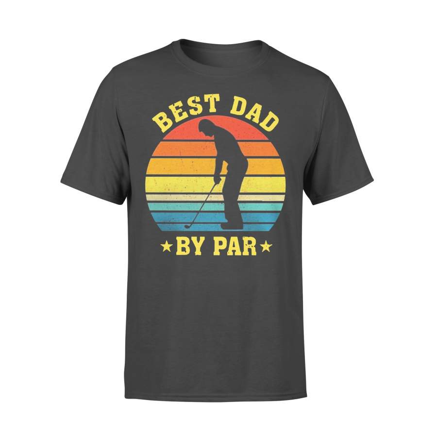 Vintage Golf Best Dad By Par T-shirt