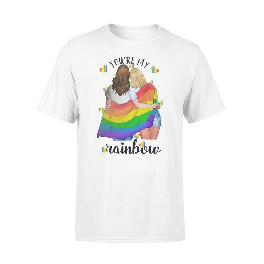 You Are My Rainbow Lgbt Couple Lesbian T-Shirt