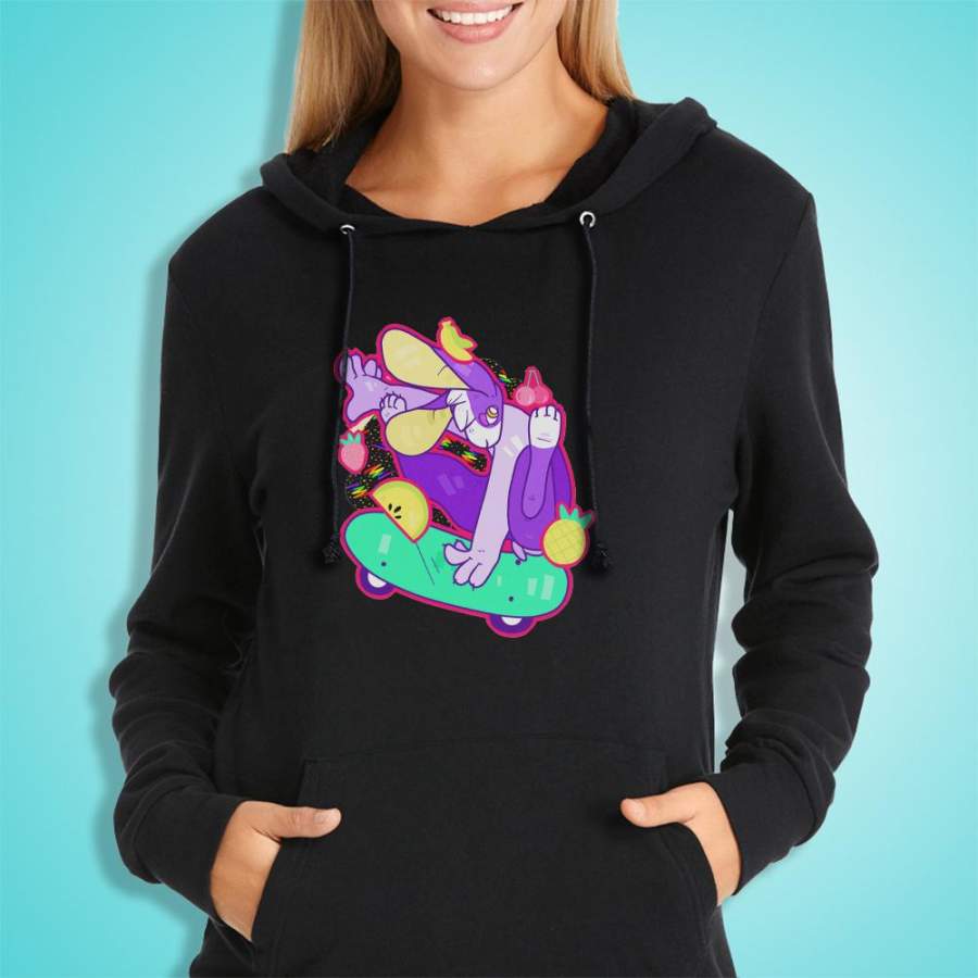 Radical Rabbit Skateboarding Women’S Hoodie