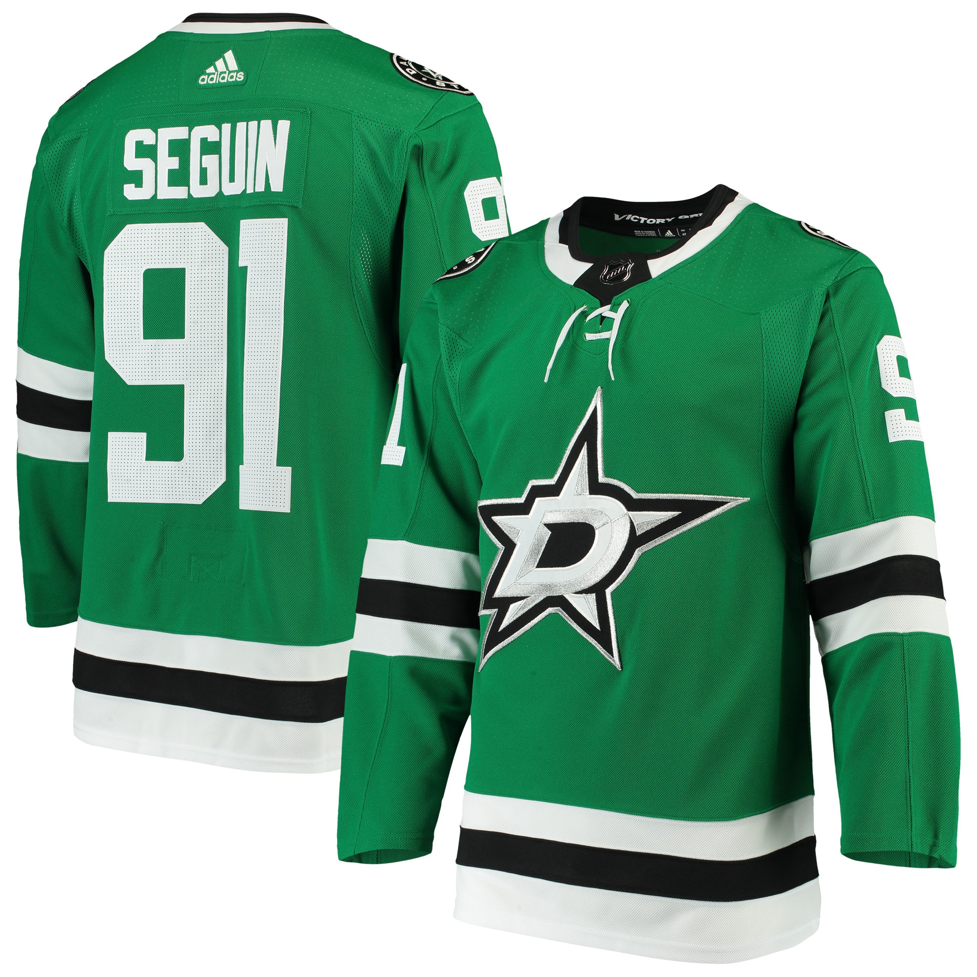 Men's Dallas Stars Tyler Seguin adidas Kelly Green Home Authentic Player Jersey