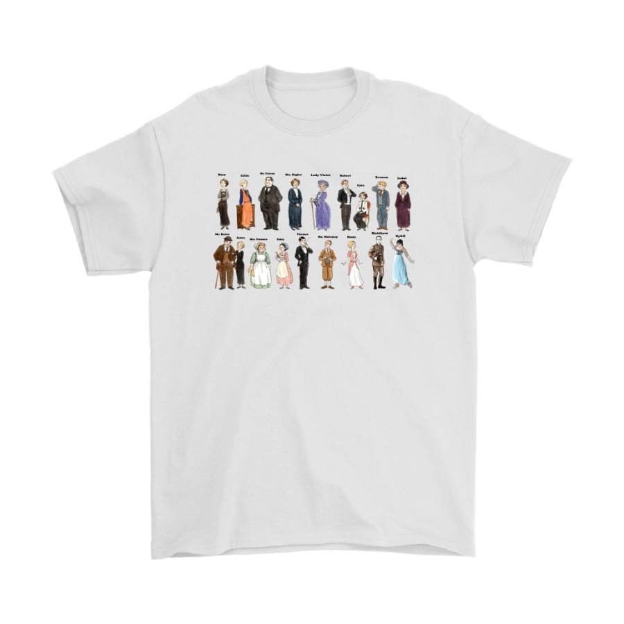 Downton Abbey Cartoon Characters Shirts