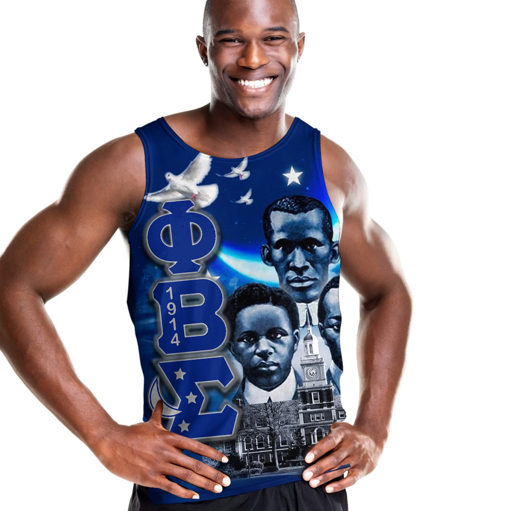 Phi Beta Sigma  Men Tank Top Founded 1914 Lt6