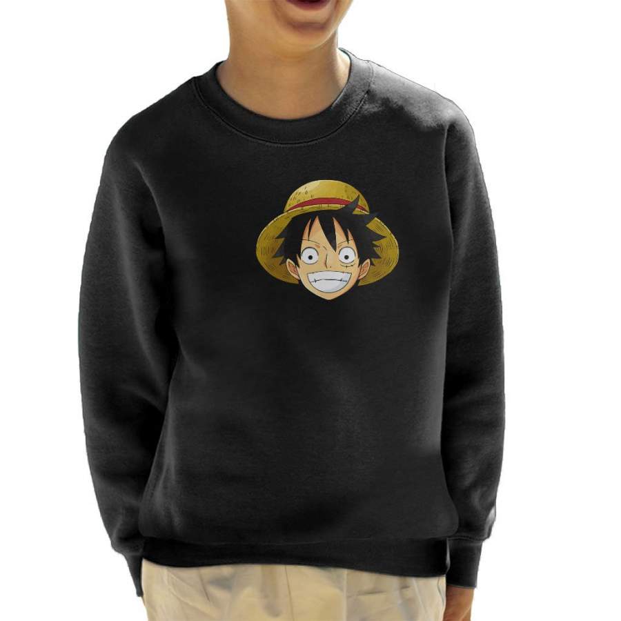 I Heart Monkey D Luffy One Piece Kid’s Sweatshirt