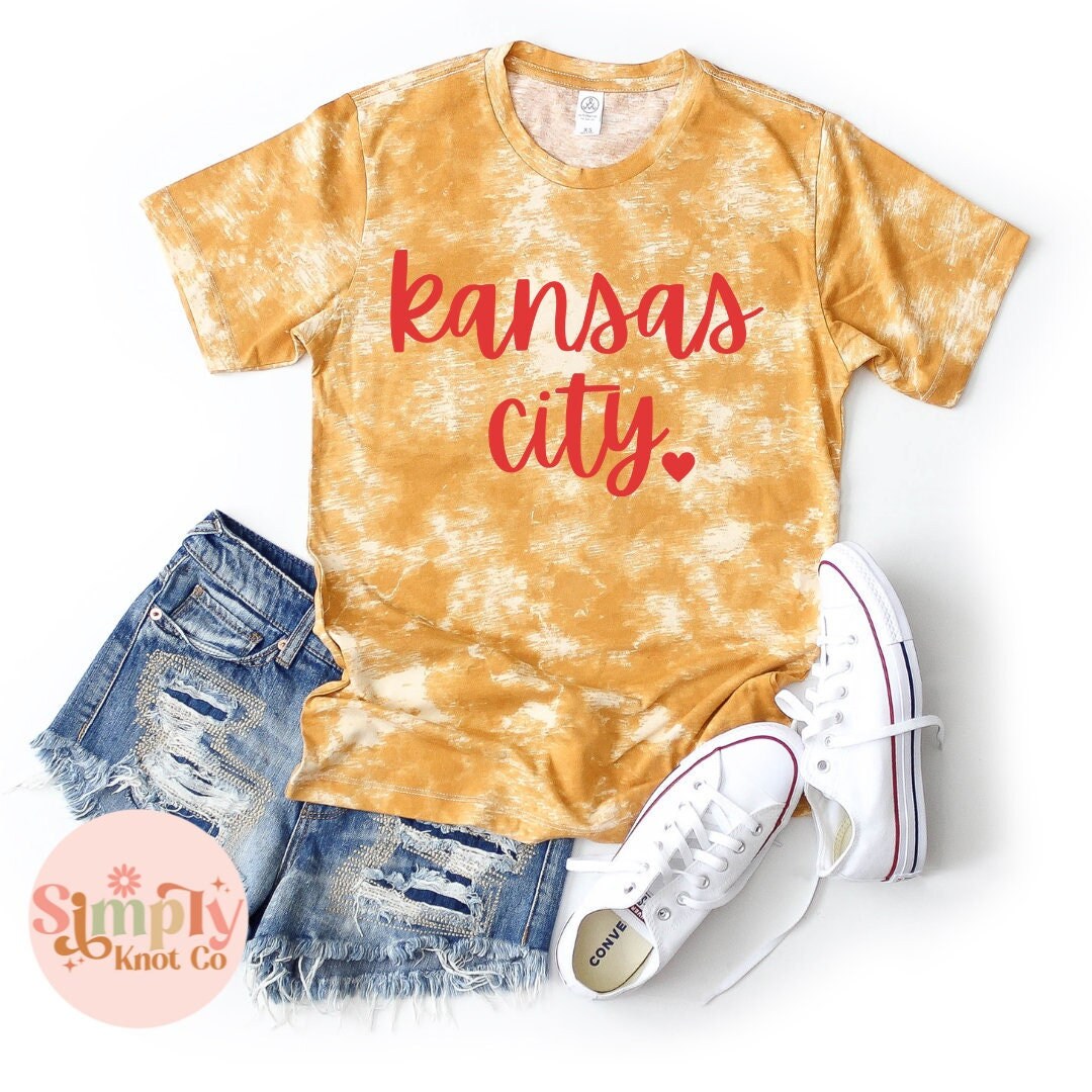 Kansas City Heart Shirt, Kansas City T-Shirt for Women, Kansas City Crewneck, Kansas City Pride, KC Football Shirt, Kansas City Gift, KC Tee