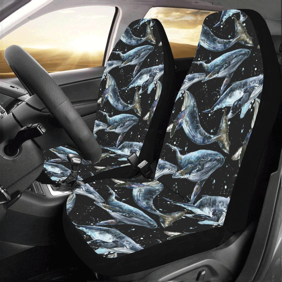 Whale Car Seat Cover | Universal Fit Car Seat Protector | Easy Install | Polyester Microfiber Fabric | Csc1463