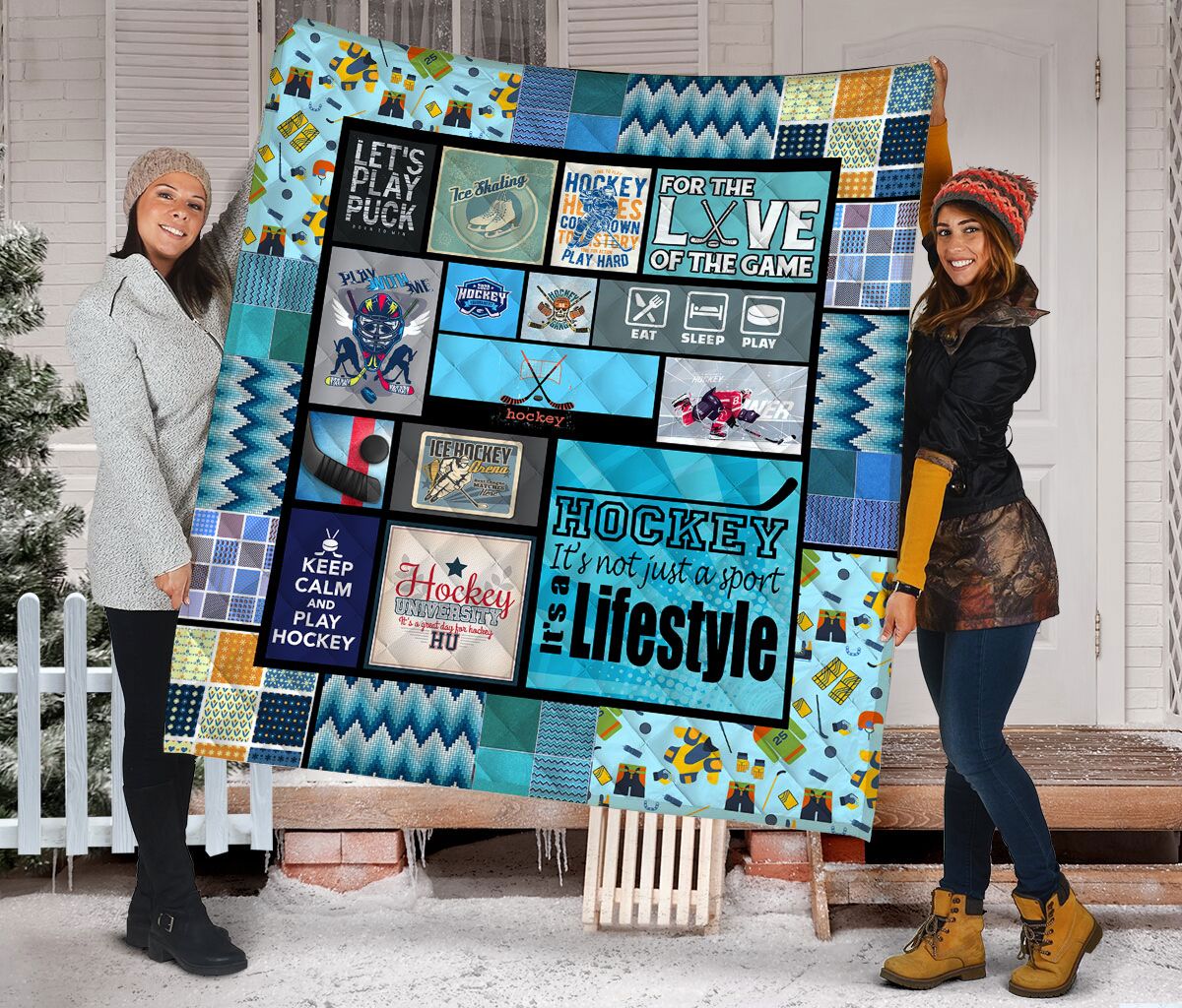 Hockey Never Stops HZ111602 – Quilt Blanket