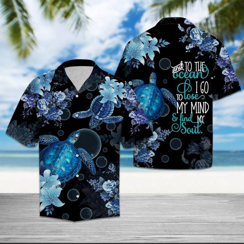 Turtle Into The Ocean Hawaii Shirt Ha41521