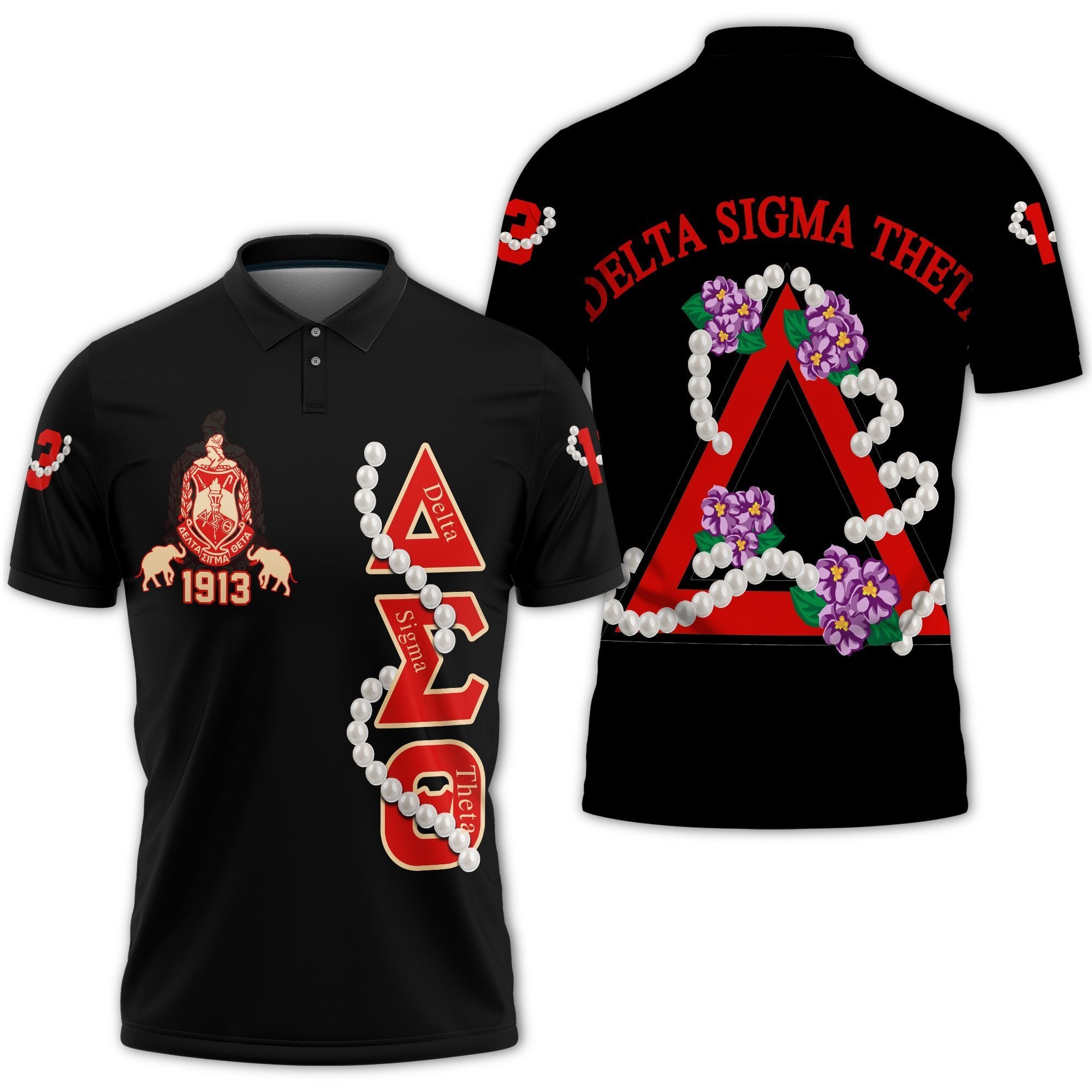 Greek Life Polo – Delta Sigma Theta Pearl Polo Shirt