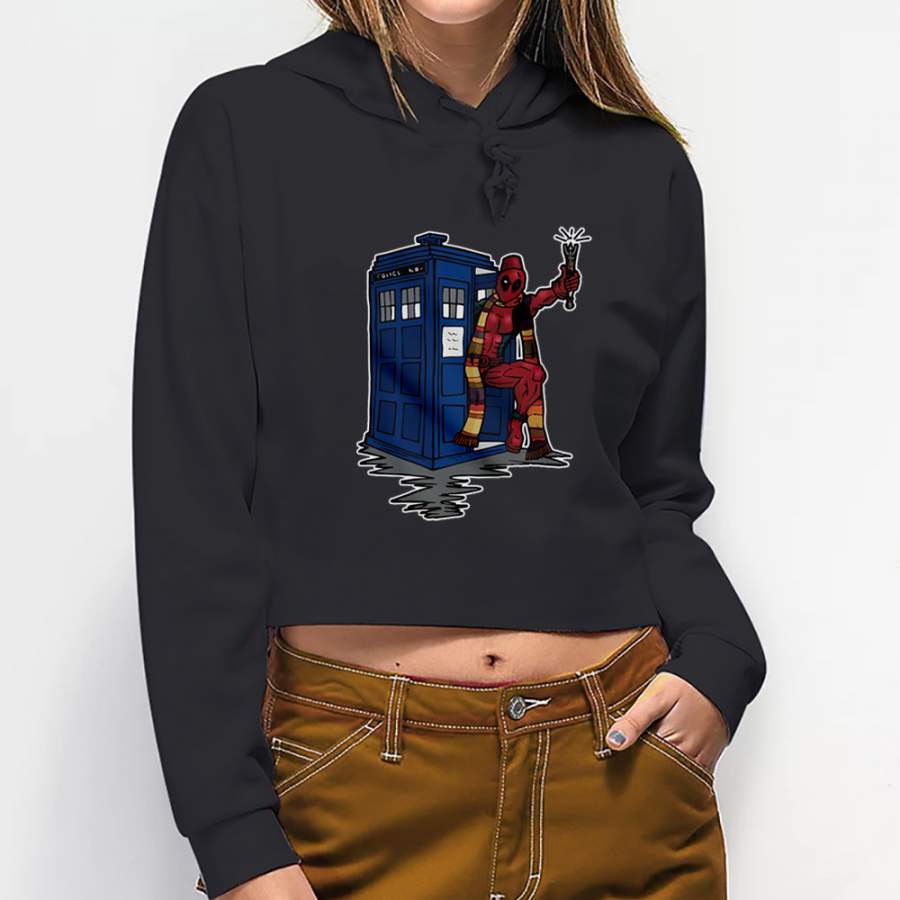 Christmas  Art Crop Hoodie