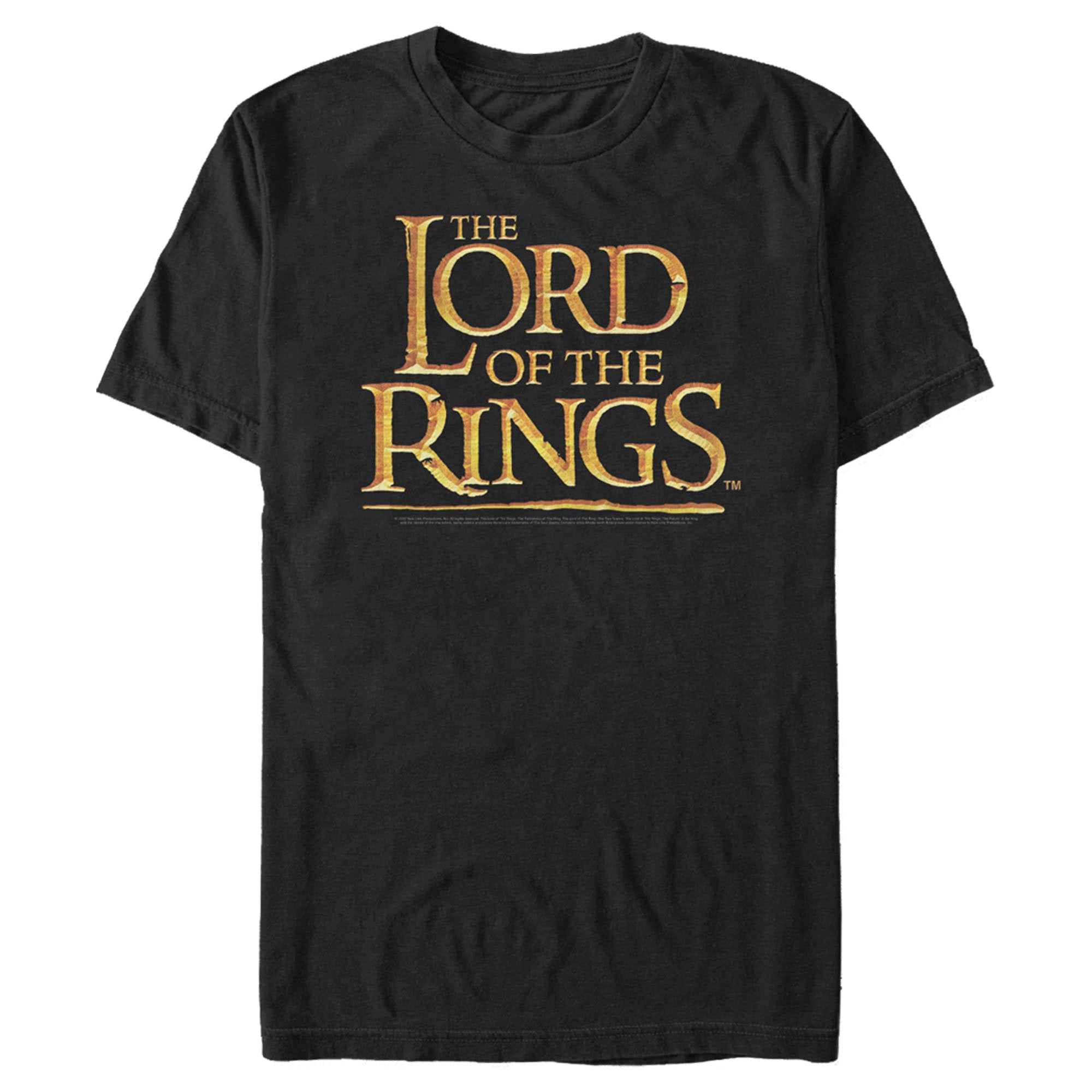 The Lord Of The Rings Men’S Fellowship Of The Ring Movie Logo  T-Shirt