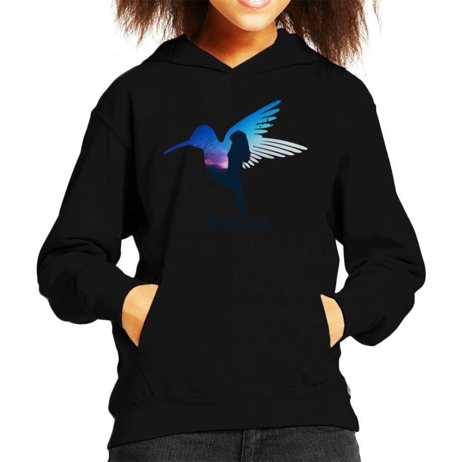 Be Unique Bird Silhouette Kid’s Hooded Sweatshirt
