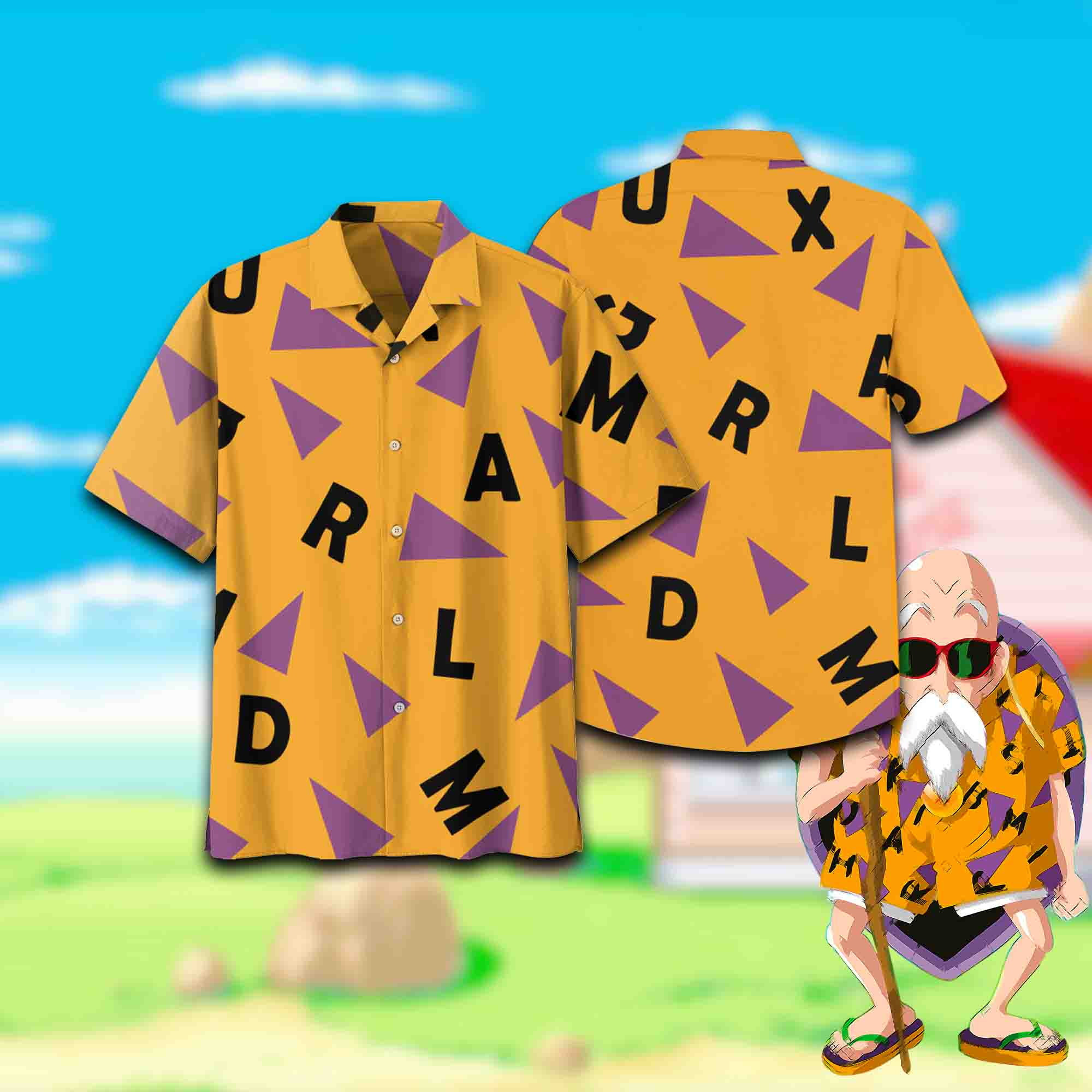 Master Roshi Dragon Ball Hawaii Shirts Ha77688