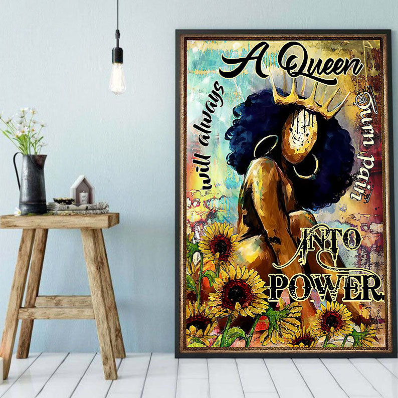 Black African Custom Canvas Amazing African Poster Print Black Girl African Men Stunning  Wall Art Home Decoration