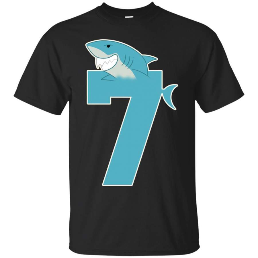 7th Birthday Shark Party Shirt