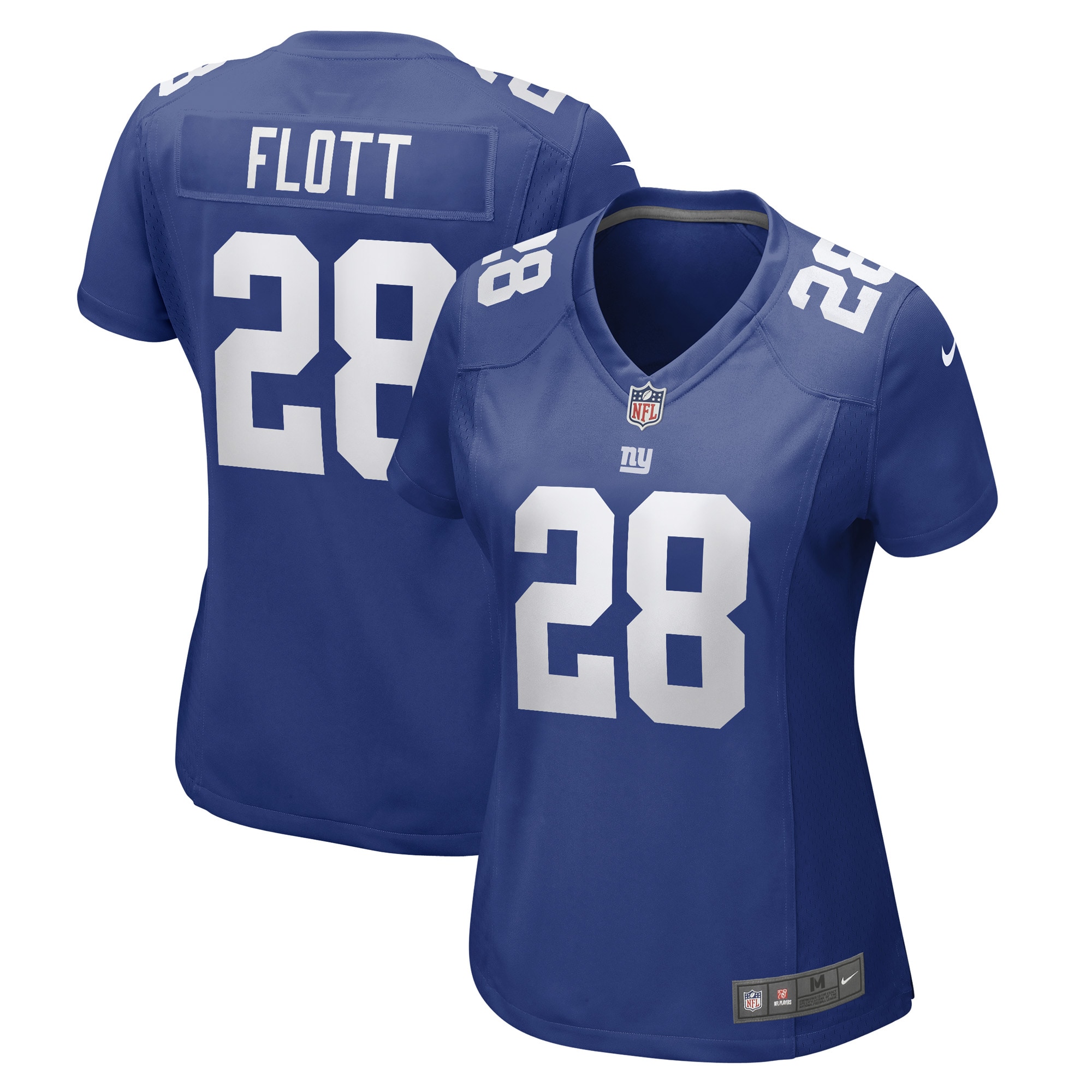 Women’s New York Giants Cor’Dale Flott Royal Game Player Jersey