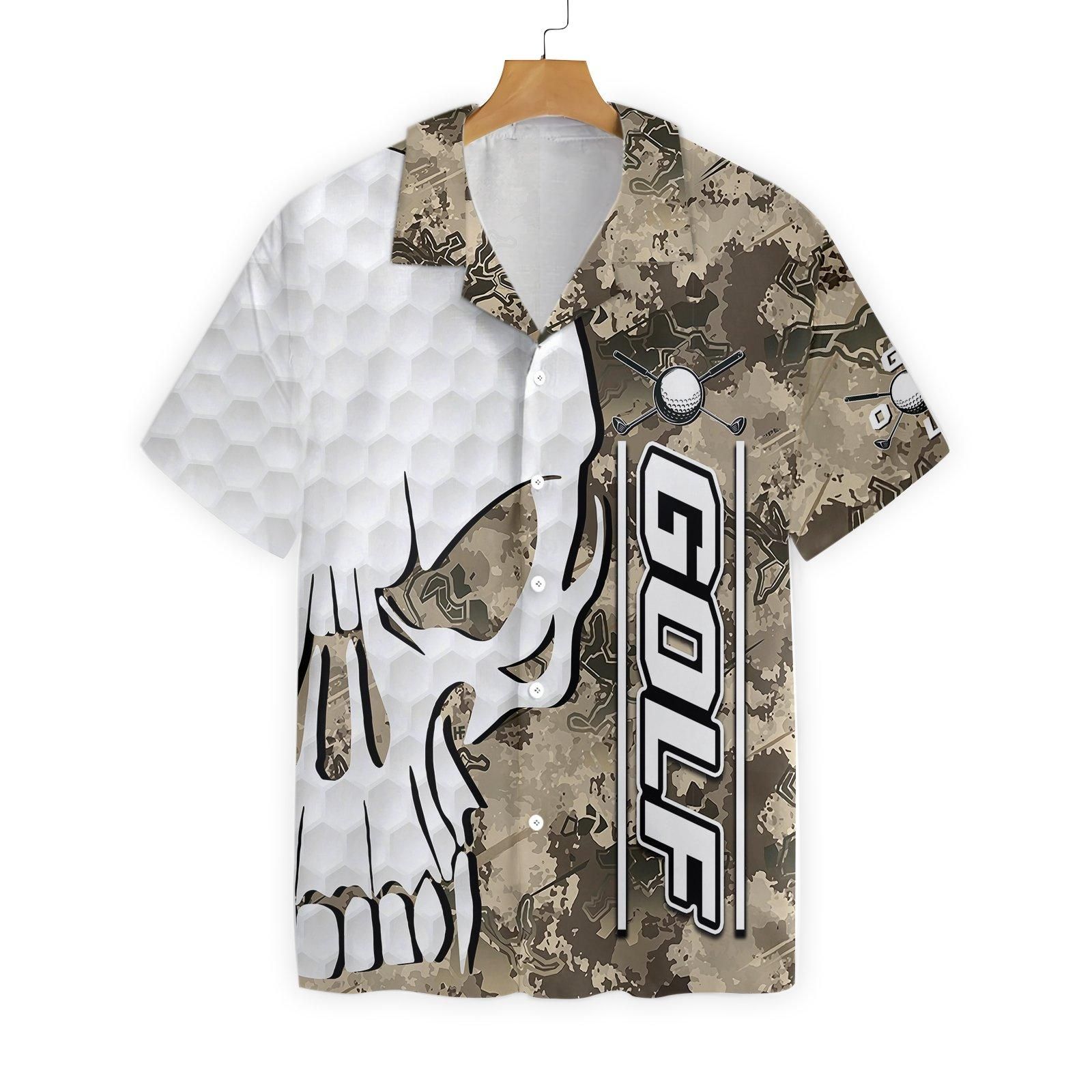 Golf And Skull Camo Pattern 0402 Hawaii Shirt Ha108234