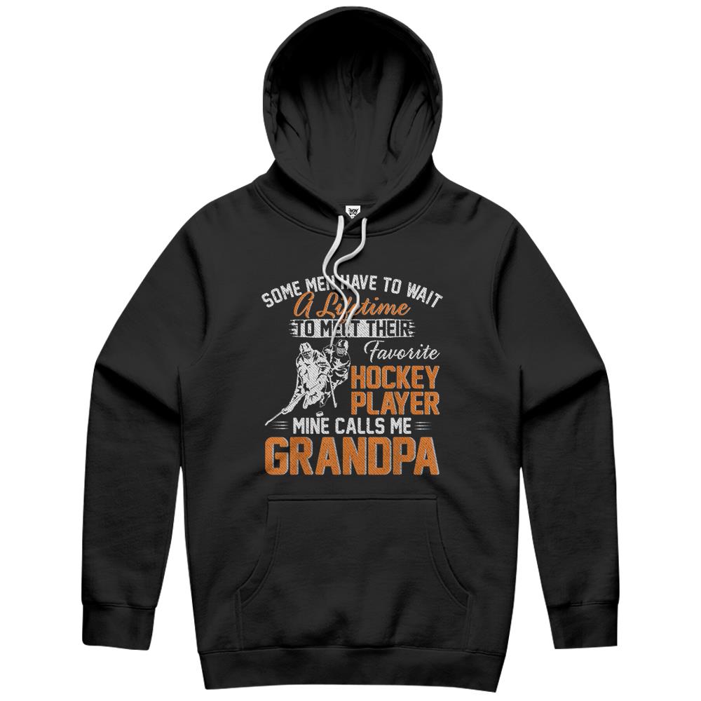 My Favorite Hockey Player Calls Me Grandpa Gift For Father Hoodie