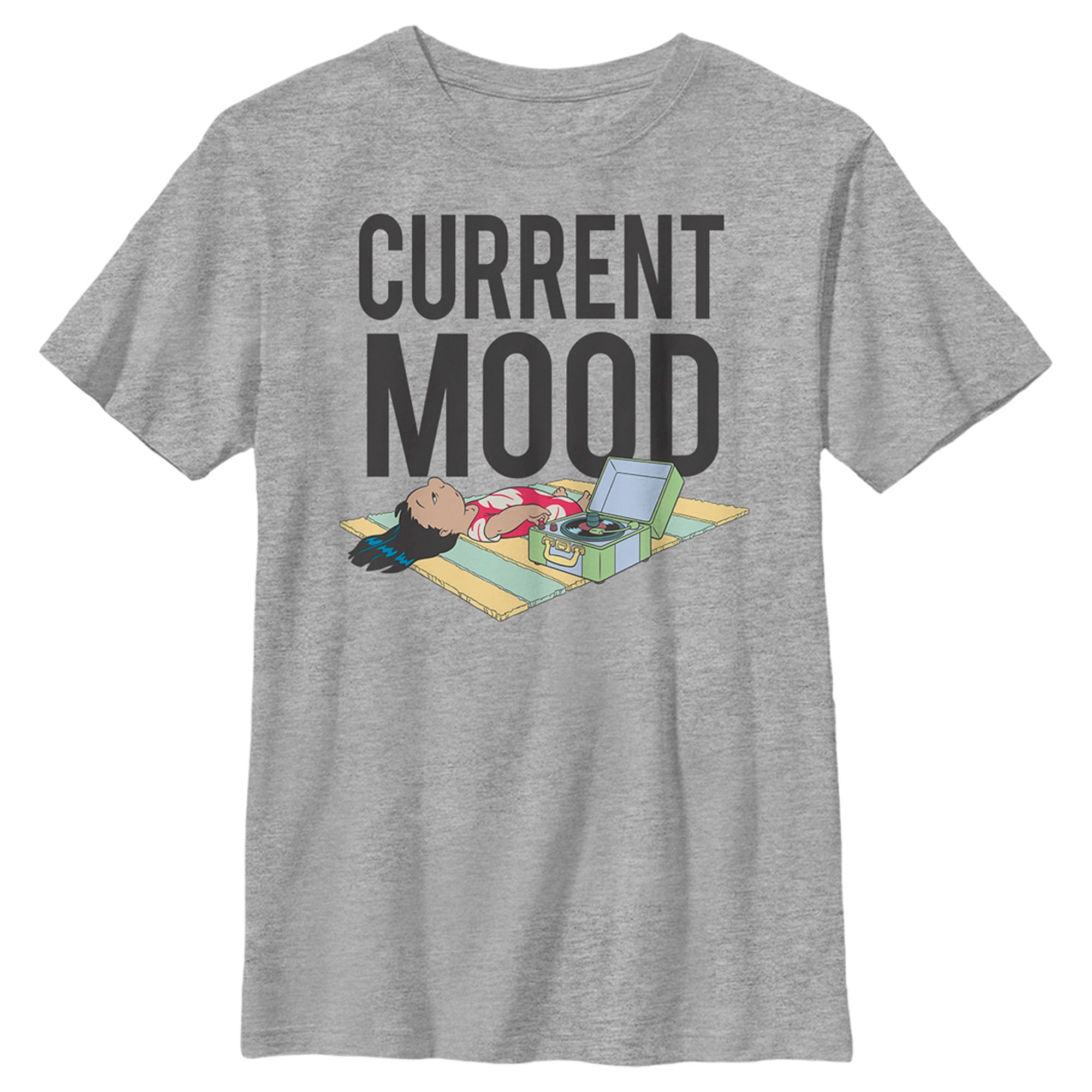 Boy’S Lilo & Stitch Current Mood, Relaxing With Music T-Shirt