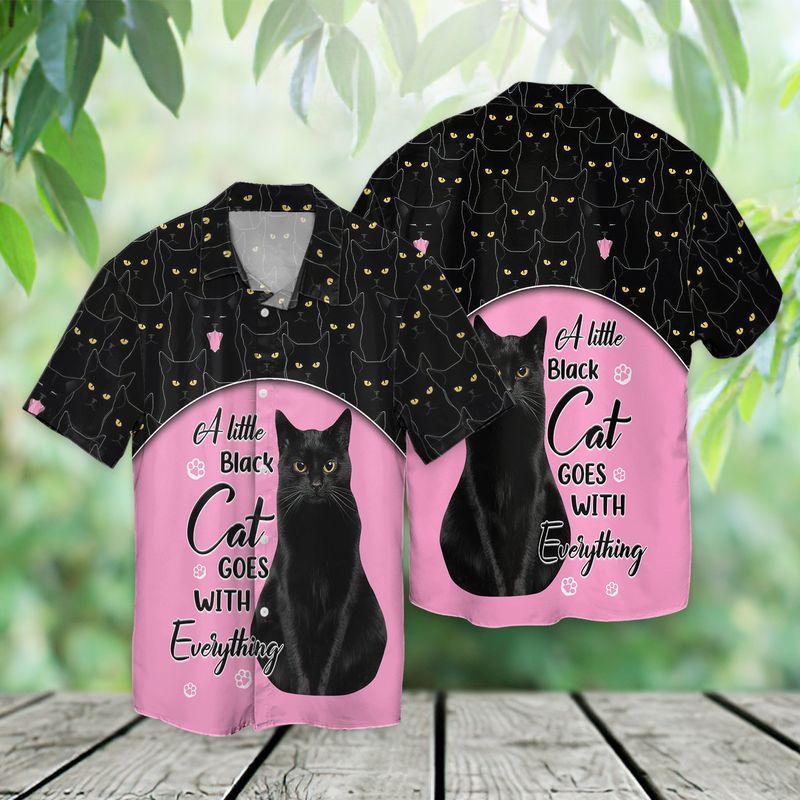 A Little Black Cat Hawaii Shirt Gift For Lover Ha83843