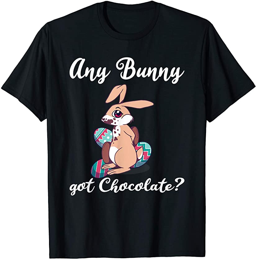 Easter Bunny Chocolate Lover Design for easter party T-Shirt